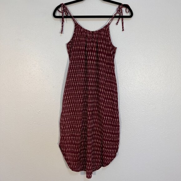 Madewell Spaghetti Tie Strap Ikat Print Shift Dress XS - Picture 4 of 7